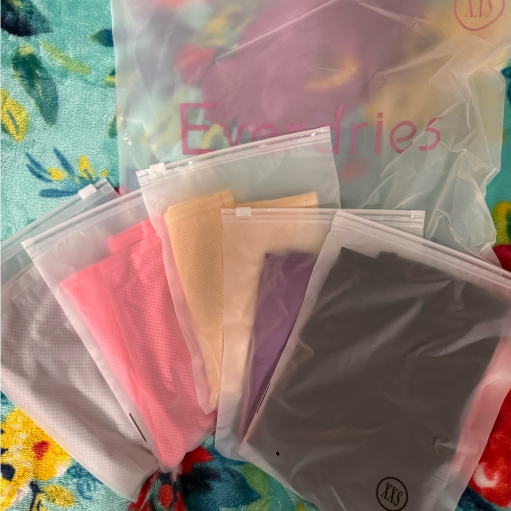 Women's Leakproof Panties Set - Pink, Cream, Purple, Gray, black